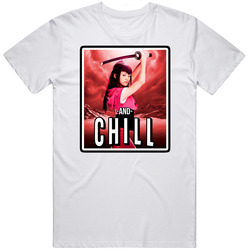 Katana Girl Heroes Reborn Netflix And Chill Parody Superhero Fan T Shi