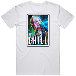 Harley Quinn Margot Robbie Suicide Squad Netflix And Chill Fan T Shirt