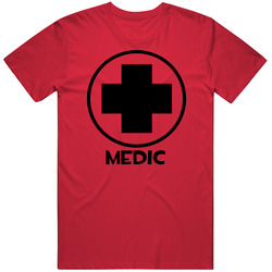 Team Fortress 2 Medic Red Team Video Game Fan T Shirt