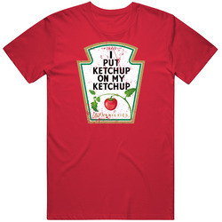 Ketchup Lover Distressed Style T Shirt