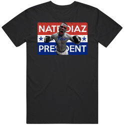 Nate Diaz For President Distressed Mma Fighter T Shirt