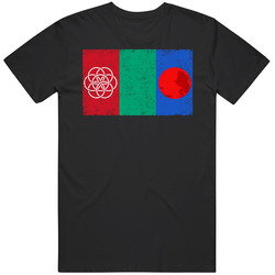 Mars Earth Flag Mash Up Space Exploration Fan T Shirt