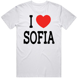 I Love Sofia Ny Classic White T Shirt