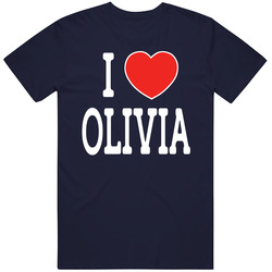 I Love Olivia Ny Classic Navy T Shirt
