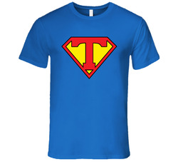 Superman Letter T Logo T Shirt