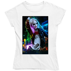 Suicide Squad Harley Quinn Poster Movie Fan Ladies T Shirt