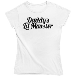 Harley Quinn Daddy's Lil Monster Comic Book Fan Ladies T Shirt