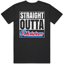 Straight Outta 3 Musketeers Chocolate Bar Parody T Shirt