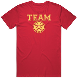 Team Iron Man Tony Stark Civil War Distressed Style T Shirt