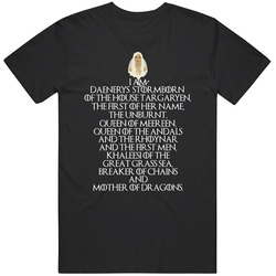 I Am Daenerys Stormborn Of House Targaryen Got Fan T Shirt