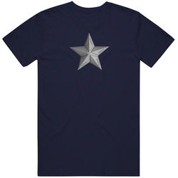 Captain America Civil War Silver Chest Star Superhero Fan T Shirt