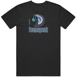 I Teamspeak Online Gaming Fan Voice Chat Battle Distressed T Shirt