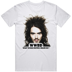 Russell Brand Movie Star Wwjd T Shirt