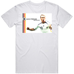 Lukas Podolski Soccer Germany World Cup T Shirt