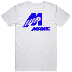 Montreal Manic Primary Logo Nasl Soccer T Shirt
