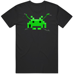 Jolly Invader Space Invaders Retro Video Game T Shirt