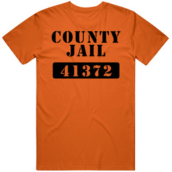 County Jail Cool Funny Orange T Shirt