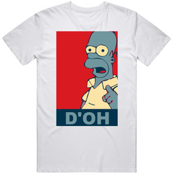 The Simpsons Home Doh Obama Parody T Shirt