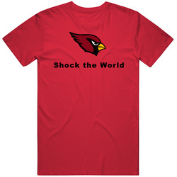 Arizona Cardinals Shock The World Red T Shirt