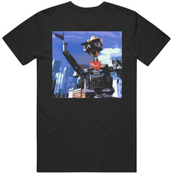 Short Circuit Johnny Five Retro Movie Black T Shirt
