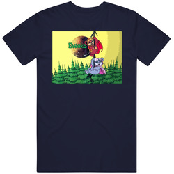 Ewok Cartoon Movie Navy Blue T Shirt