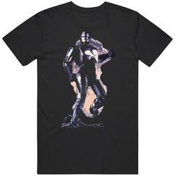 Robocop 2 Movie Poster Police Black T Shirt