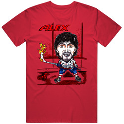 Alex Ovechkin Hockey Superstar Cartoon T Shirt