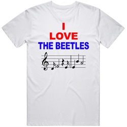 I Love The Beetles Music Retro T Shirt