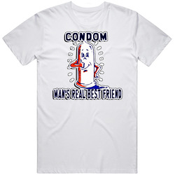 Condom Man's Real Best Friend Funny Cool T Shirt