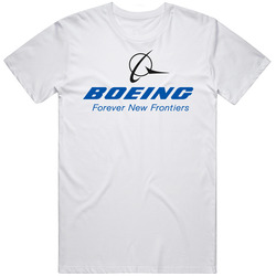 Boeing Airplane Logo White T Shirt