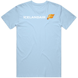 Iceland Air Retro Logo Blue T Shirt