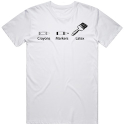 Painter Lifecylce Home Renovation Funny White T Shirt