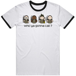 Ghostbusters Cartoon Who Ya Gonna Call Movie Funny 80's T Shirt