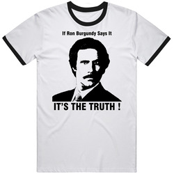Anchorman Ron Burgundy Will Ferrel Movie T Shirt