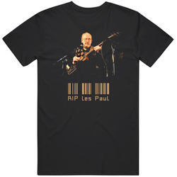 Les Paul Electric Guitar Creator Rip Tribute Music T Shirt