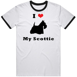 I Love My Scottie Scottish Terrier Dog T Shirt