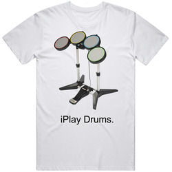 I Play Drums Rock Band T Shirt