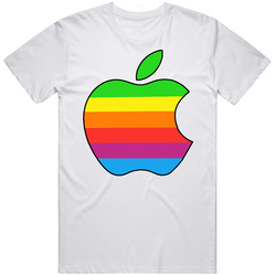 Apple Mac 80s Logo Computer T Shirt