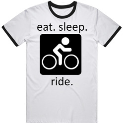 Eat Sleep Ride Symbol Sprot T Shirt
