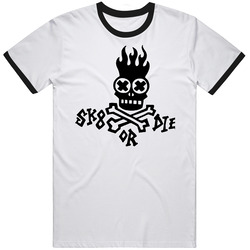 Skate Or Die Symbol Derby 80s Game T Shirt