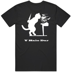 Fish Bowl Cat Murder Intent Funny T Shirt