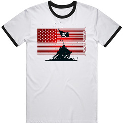America Barcode Culture Retro Symbol U S A T Shirt