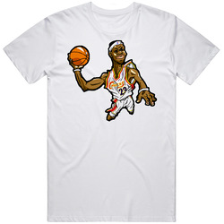 Lebron James Cartoon Basketball Player T Shirt