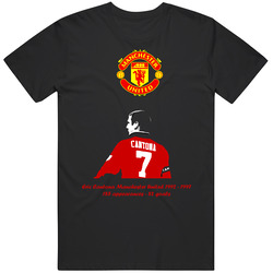 Eric Cantona Manchester Utd Stats T Shirt