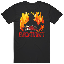 Backdraft Firefighter Action T Shirt