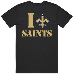 I Heart Saints Football T Shirt