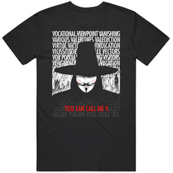 V For Vendetta Action T Shirt