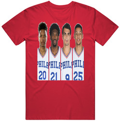 Philadelphia Basketball The Feds Fultz Embiid Dario Simmons Draft T Sh