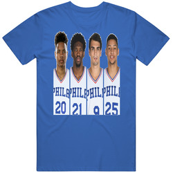 Philadelphia Basketball The Feds Fultz Embiid Dario Simmons Cool T Shi