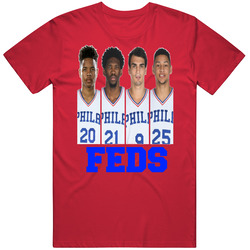 The Feds Fultz Embiid Dario Simmons Philadelphia Basketball T Shirt